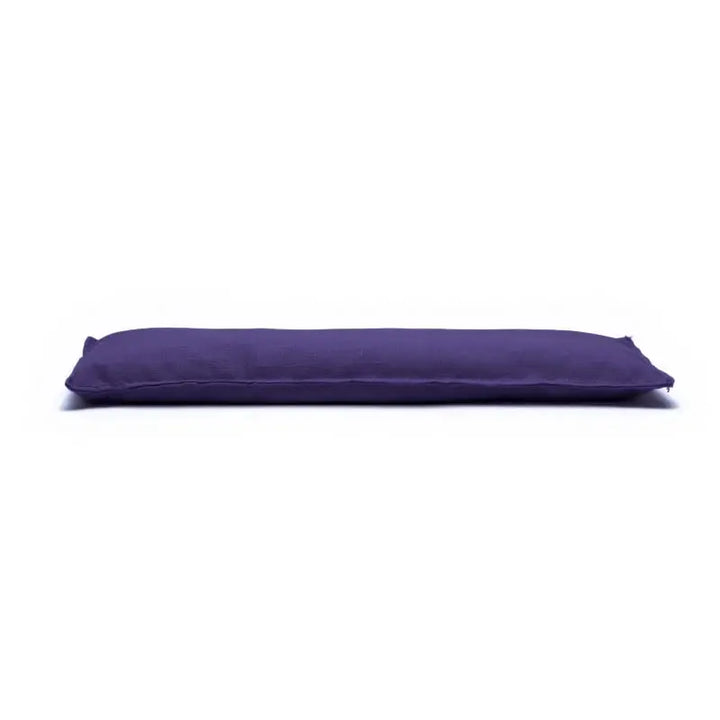 Almofada de olhos roxa com lavanda e sementes de linho