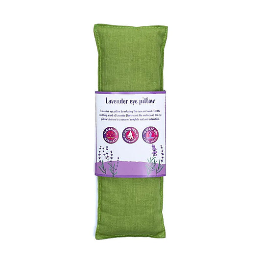 Almofada de olhos com lavanda e semente de linho - Verde