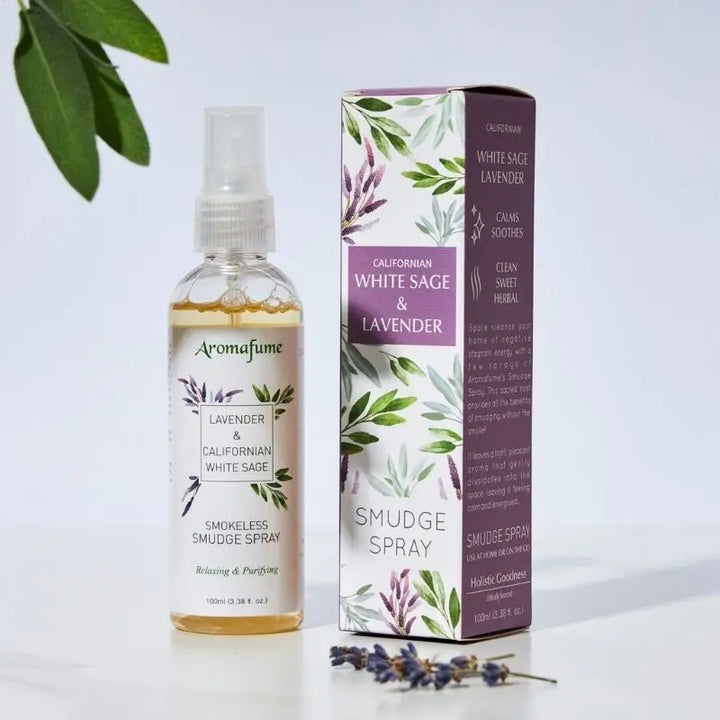 Ambientador Natural de Sálvia Branca e Lavanda em spray