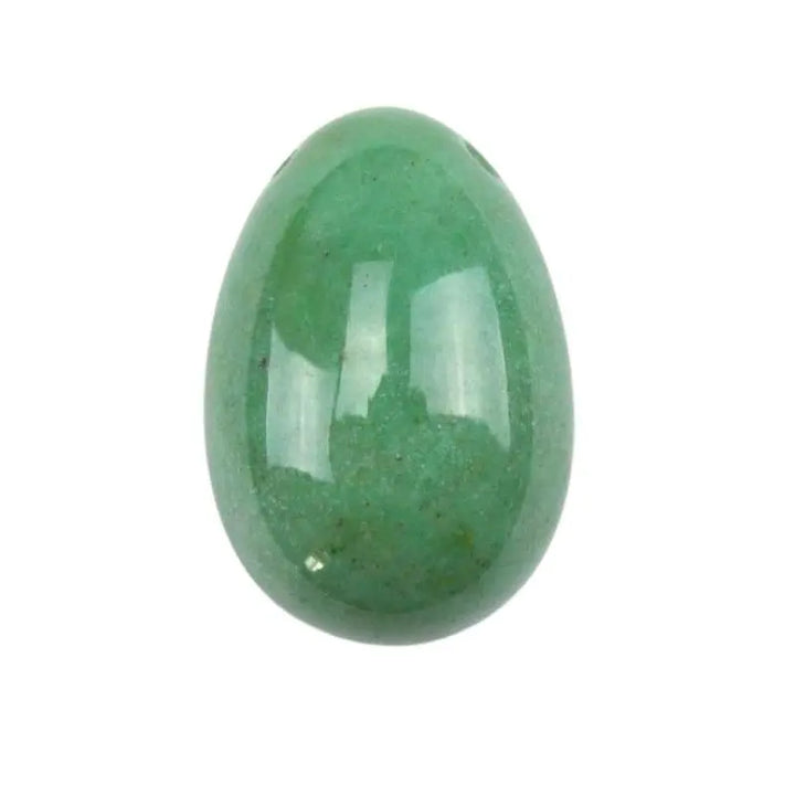 Yoni egg de jade em pedra natural polida