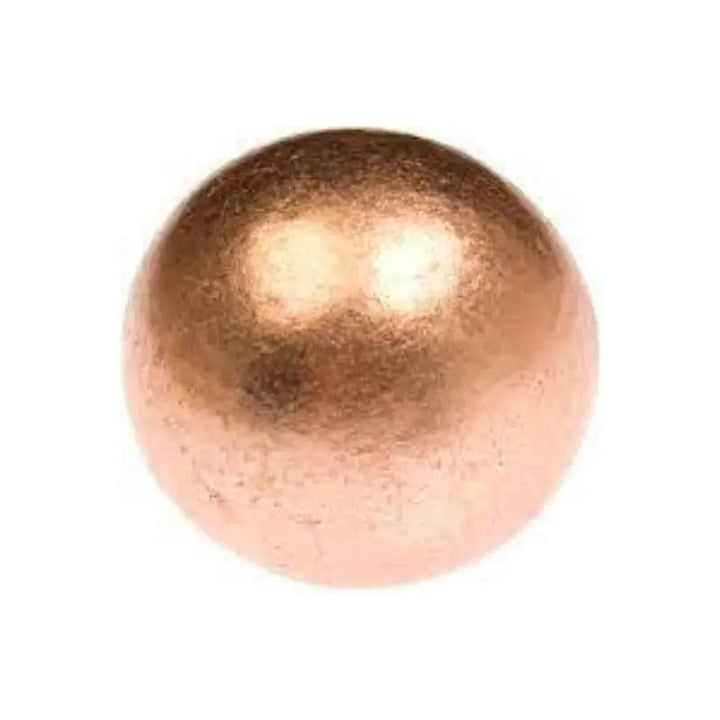 Esfera de cobre em pedra natural polida