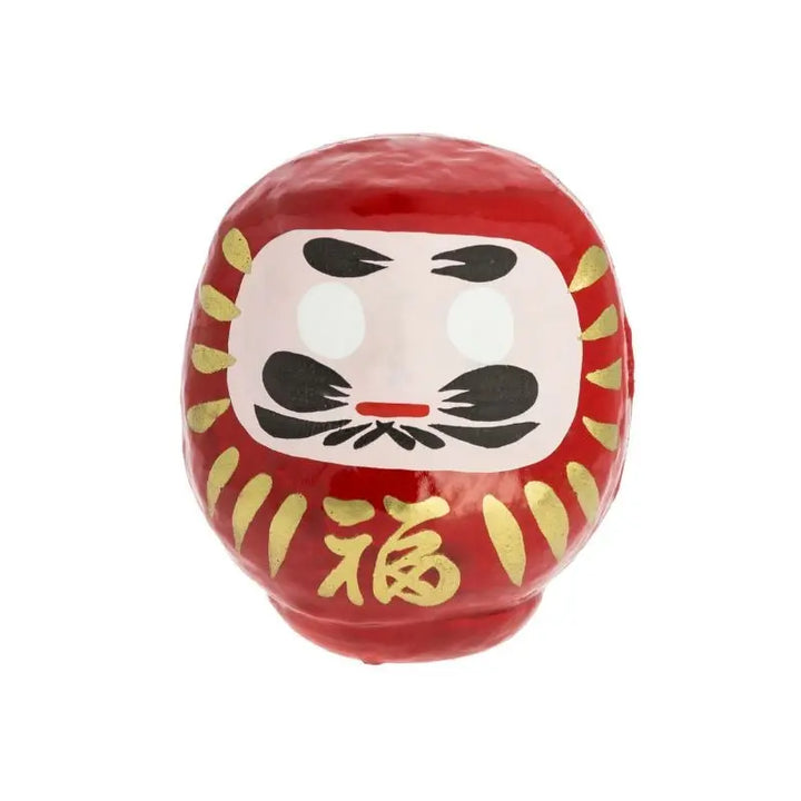 Daruma vermelho grande, figura tradicional japonesa de boa sorte