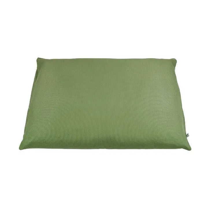 Zabuton na cor verde para apoio e conforto na meditação