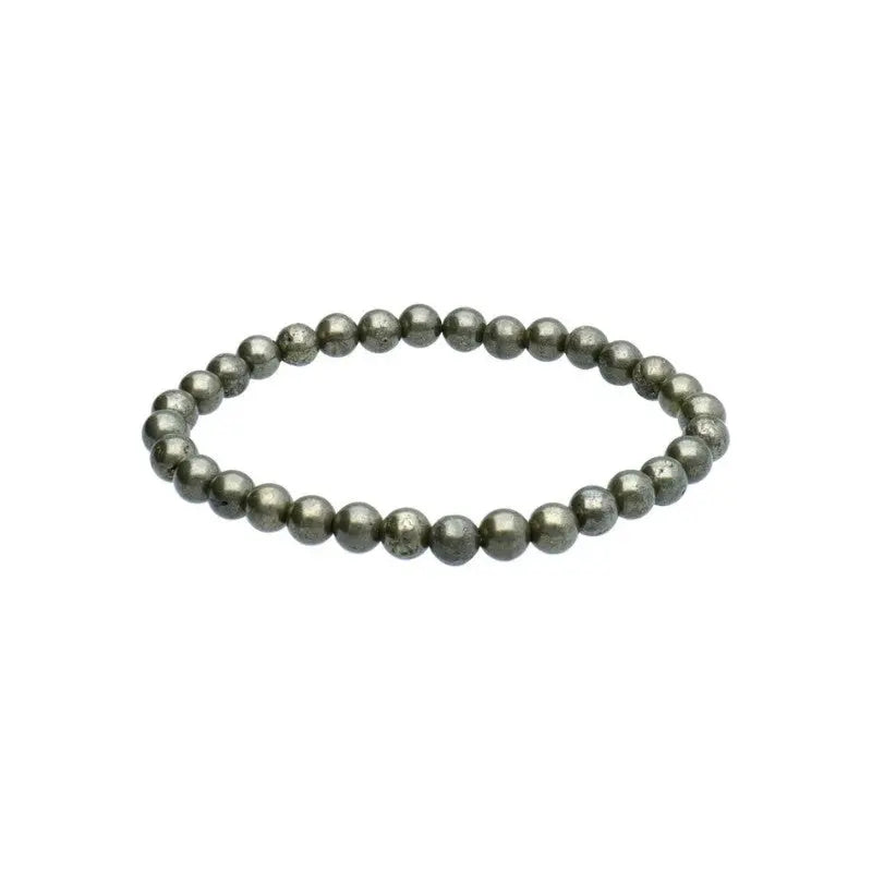 Pulseira com pedras de pirite natural