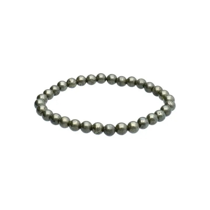 Pulseira com pedras de pirite natural