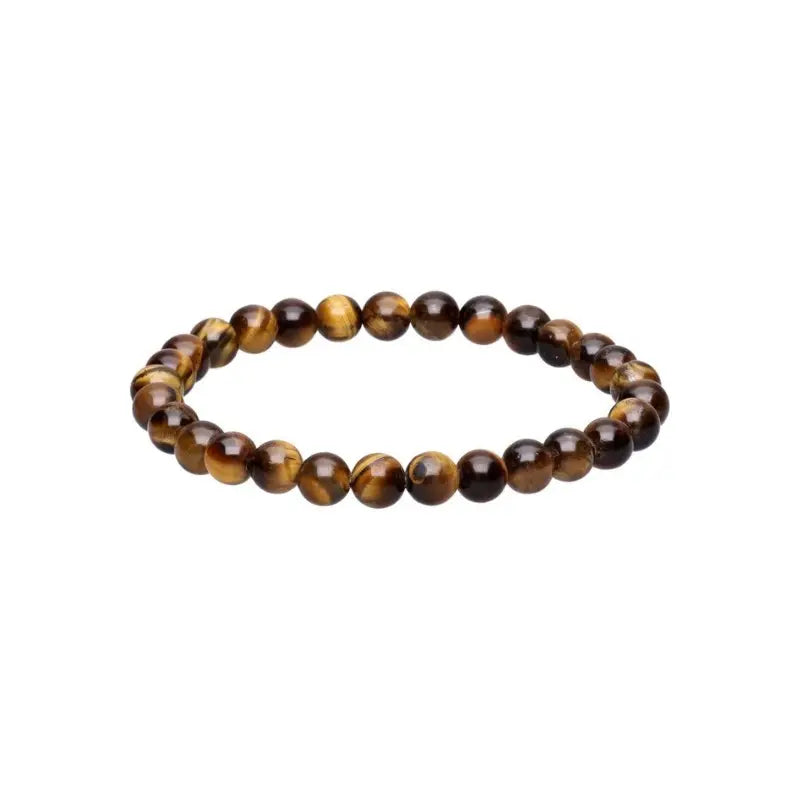 Pulseira com pedras de olho de tigre naturais