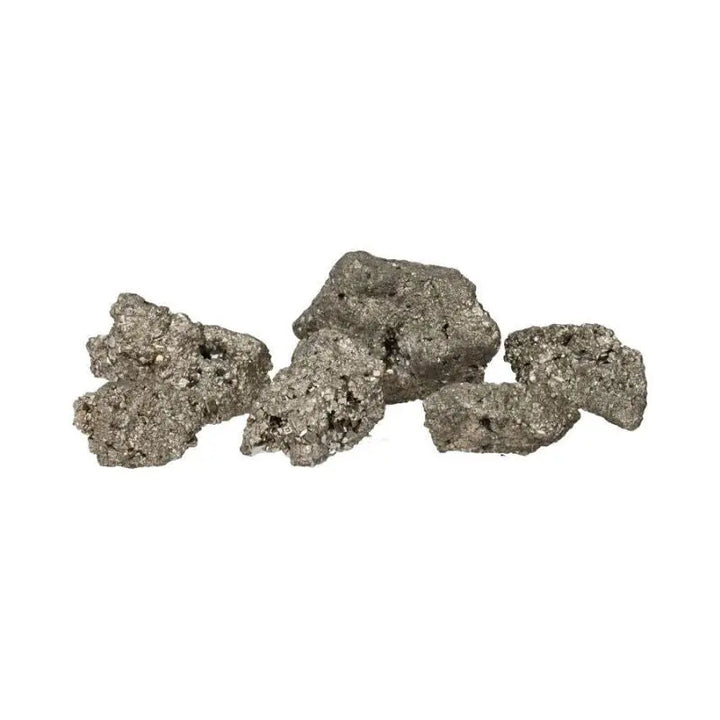 Pirite em bruto em pedra natural com textura irregular