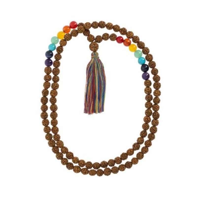 Japamala de Rudraksha 7 chakras