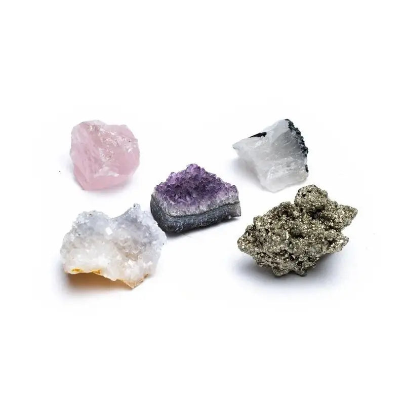 Conjunto de cristais para equilíbrio, proteção e prosperidade