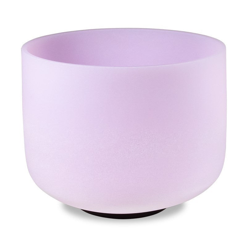Taça sonora de cristal quartzo rosa - 20 cm (432 Hertz)