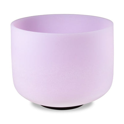 Taça sonora de cristal quartzo rosa - 20 cm (432 Hertz)