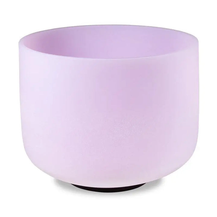 Taça sonora de cristal quartzo rosa - 20 cm