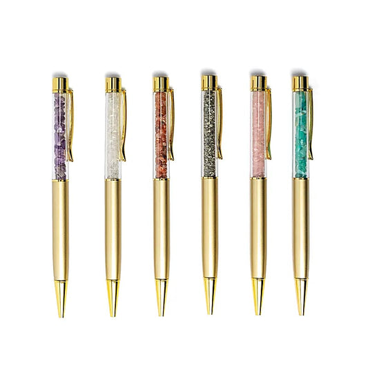 Caneta esferográfica com cristais