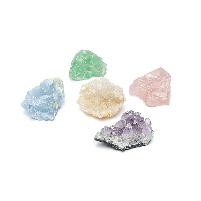 Conjunto de cristais - Equilíbrio, clareza e propósito