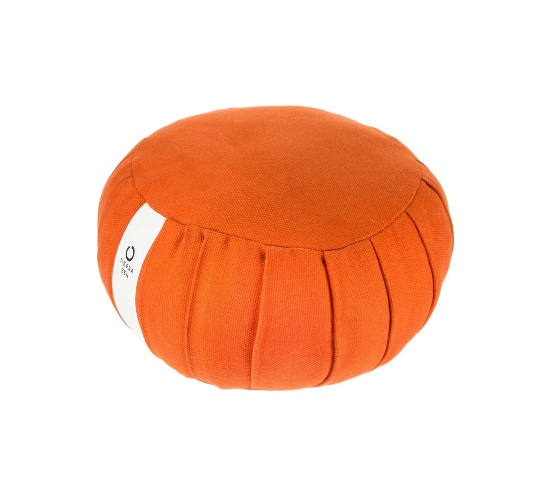 Zafu pequeno de Sumaúma - Laranja Tierra Zen