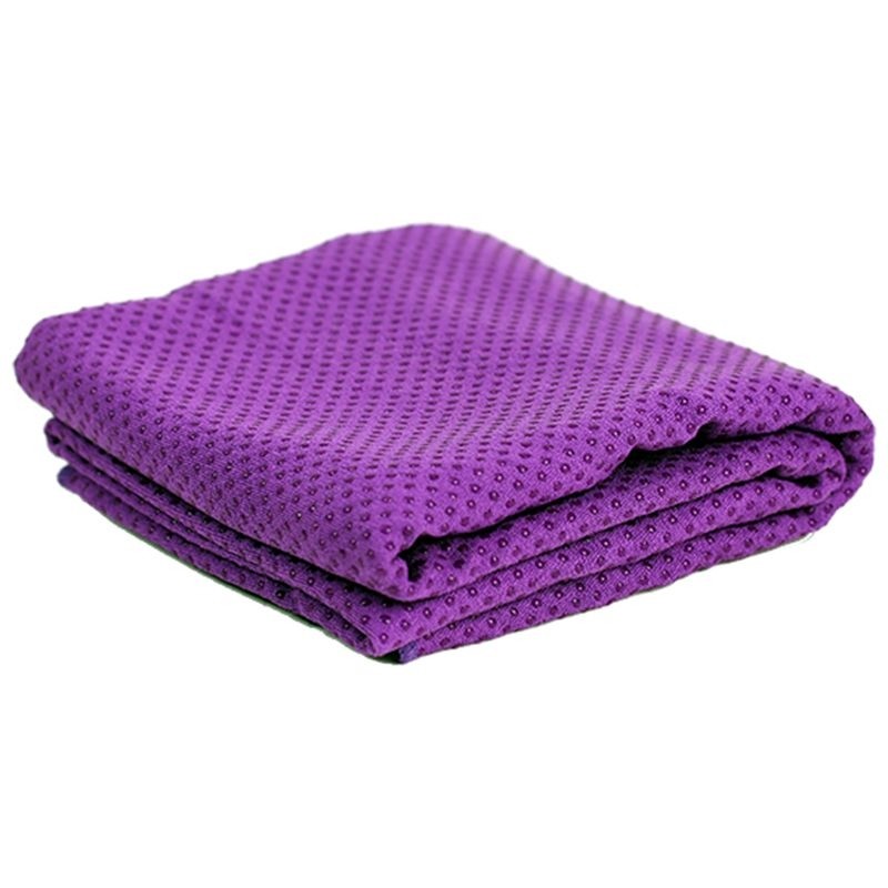 Toalha de yoga antiderrapante - Roxa