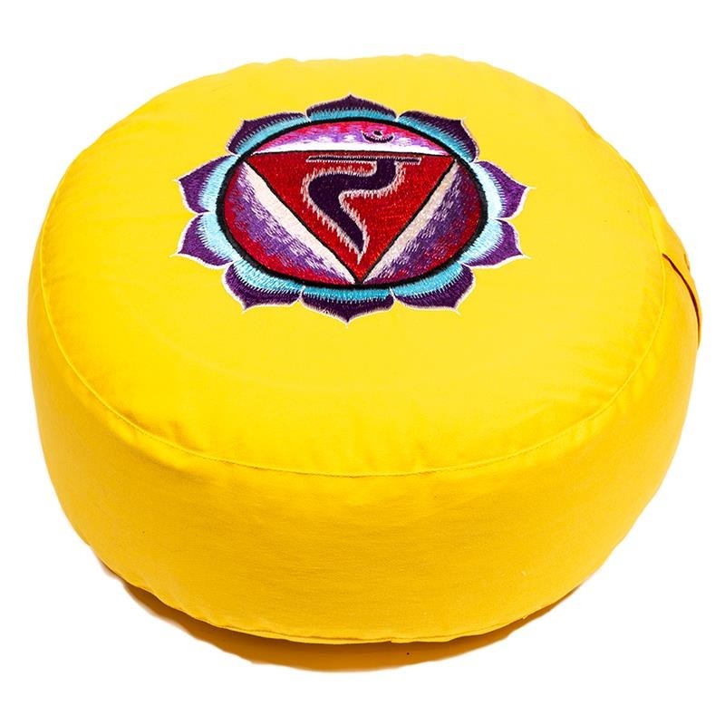 Kit de zafus bordados - 7 chakras
