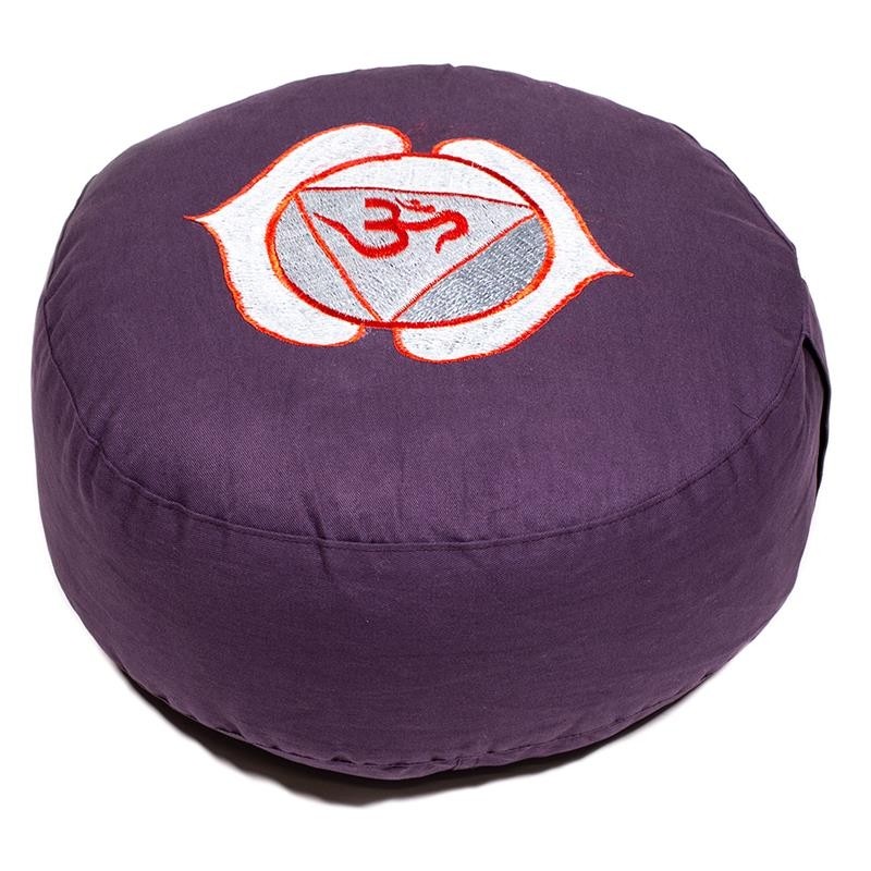 Kit de zafus bordados - 7 chakras