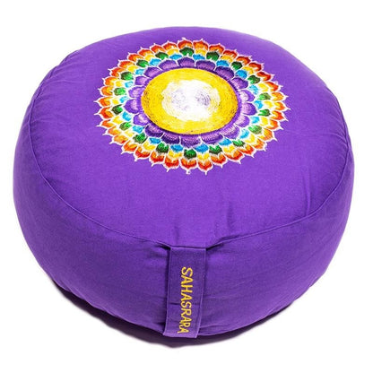 Kit de zafus bordados - 7 chakras