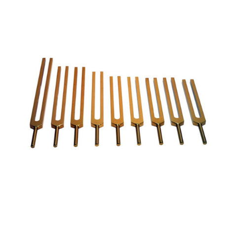 Kit de diapasões Solfeggio - Dourado