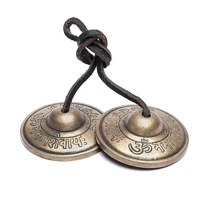 Címbalo tibetano "Om Namah Shivaya"