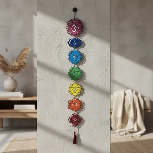 Móbile decorativo dos 7 chakras