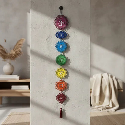 Móbile decorativo dos 7 chakras