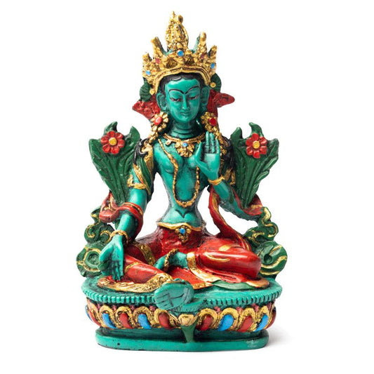 Estátua de Tara Verde - 15 cm