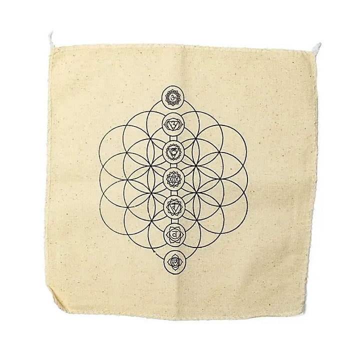Expositor de cristais para os chakras