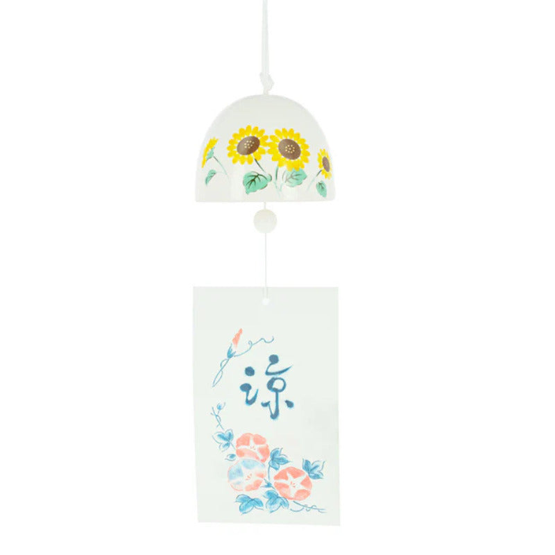 Furin Sino de Cerâmica Rankaku - Girassol