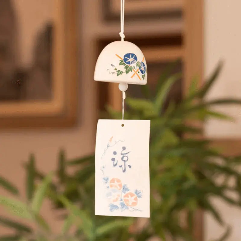 Furin Sino de Cerâmica Rankaku - Glória da Manhã