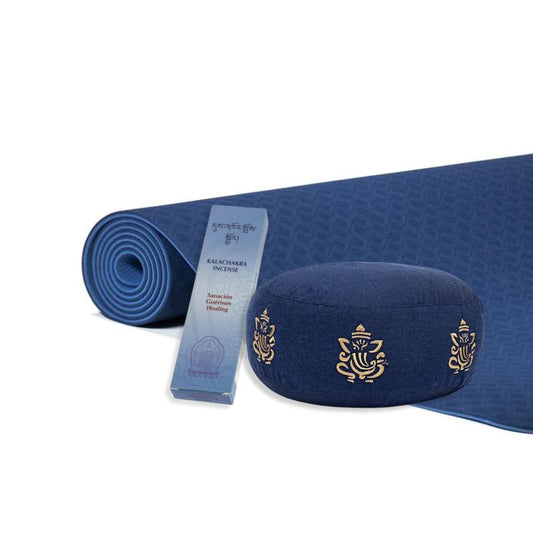 Kit Aura Yogi - azul - Casa Lotus