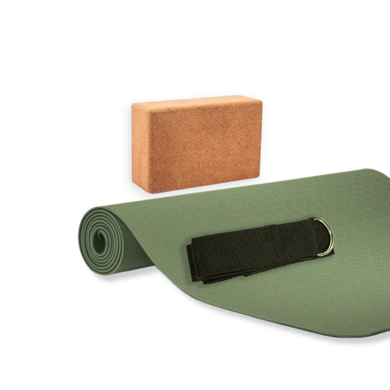 Kit de Iniciação em yoga - Verde