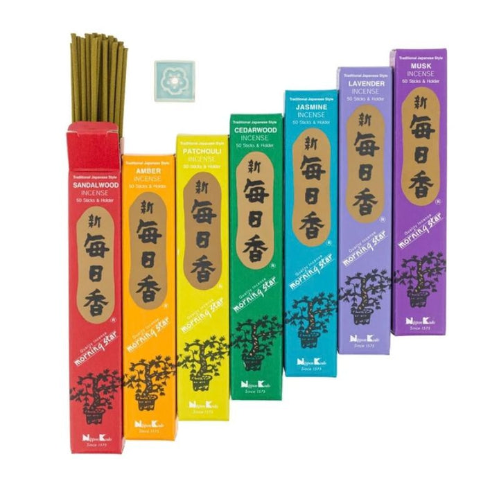 Kit de incenso japonês Morning Star - 7 Chakras