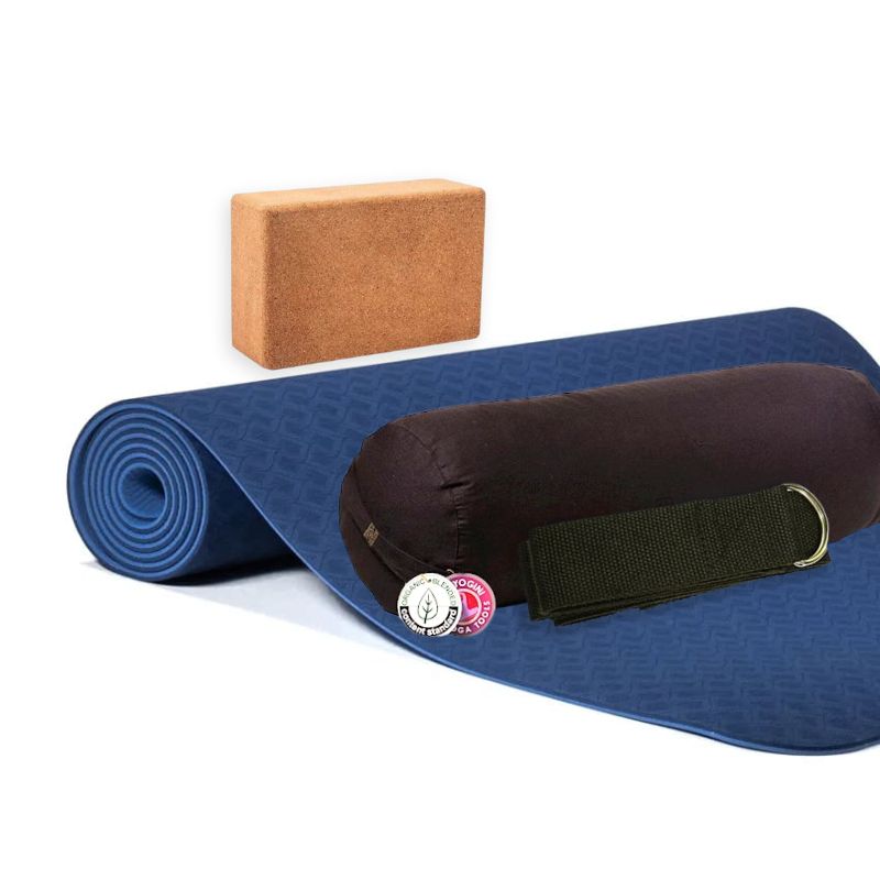 Kit de yoga completo - azul