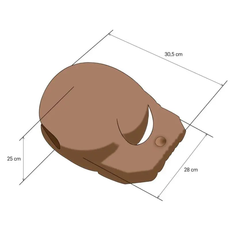 Mokugyo em Madeira - 27 cm