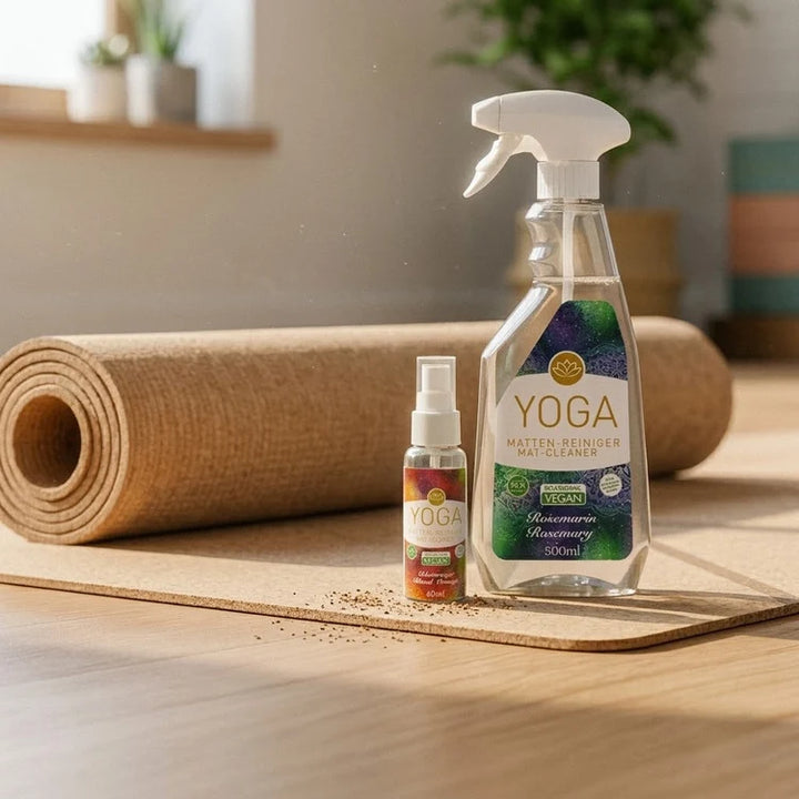 Tapetes de yoga e limpadores