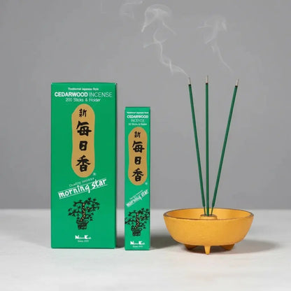 Incenso japonês Morning Star - Cedro Tierra Zen