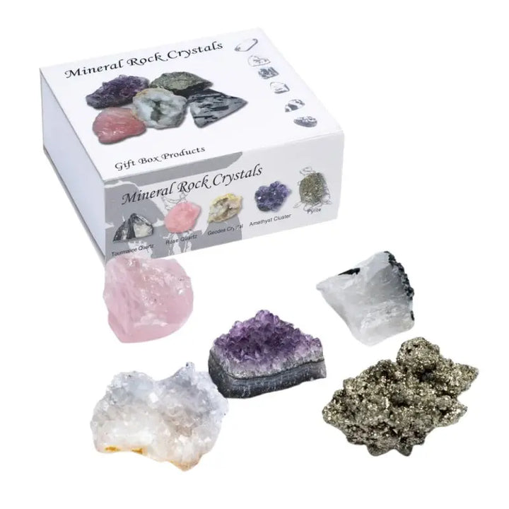 Conjunto de cristais para equilíbrio, proteção e prosperidade